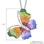 Schmetterling mehrfarbiger Anhänger mit Kette