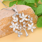 Weißer Kristall Schmuckset
