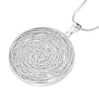 Glitzernde Designer Kristall Anhänger mit Kette, silberfarben