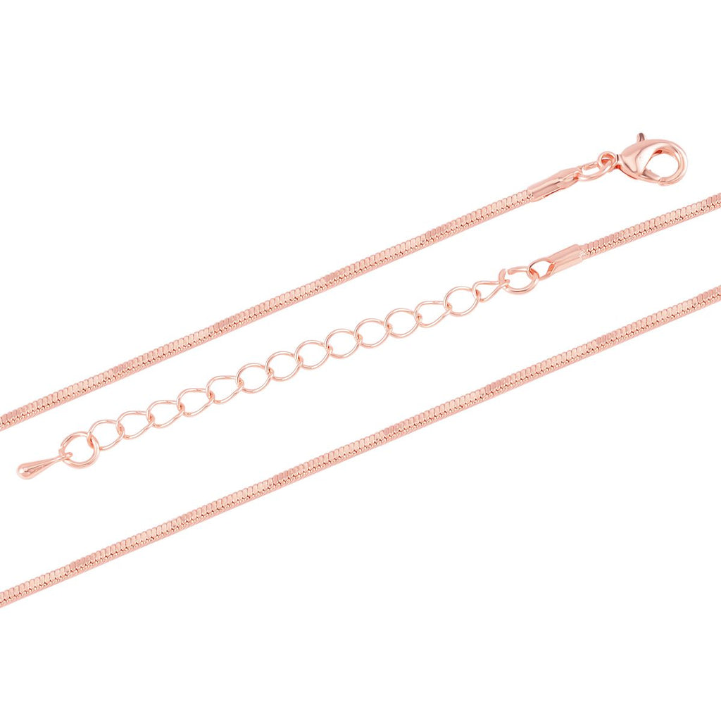 Glitzernde Designer Kristall Anhänger mit Kette, roséfarben