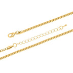 Glitzernder Elefanten-Anhänger mit Kette, weißem und schwarzem Kristall, goldfarben