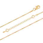 Weißer Kristall Schlüssel Anhänger mit Kette, goldfarben