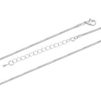Kristall Lebensbaum Anhänger mit Kette, silberfarben