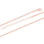 Kristall Lebensbaum Anhänger mit Kette, roséfarben