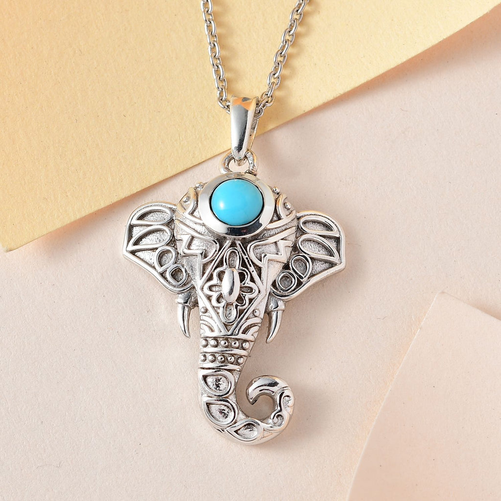 AA Sleeping Beauty Türkis Schmuckset 925 Silber platiniert ca. 0.52 ct
