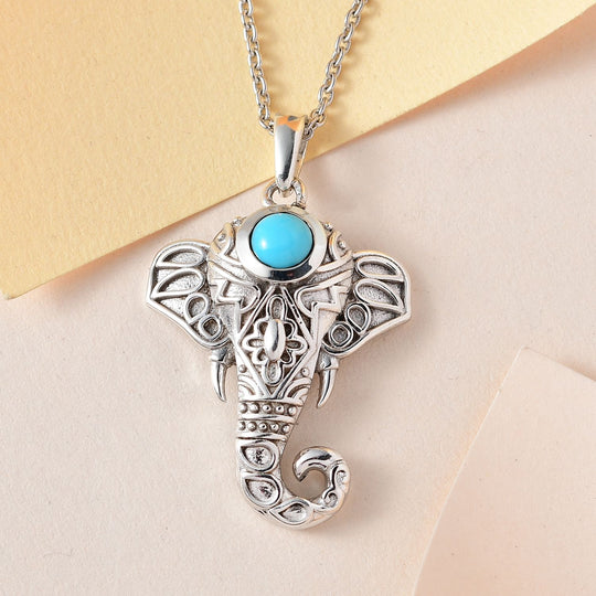 AA Sleeping Beauty Türkis Schmuckset 925 Silber platiniert ca. 0.52 ct