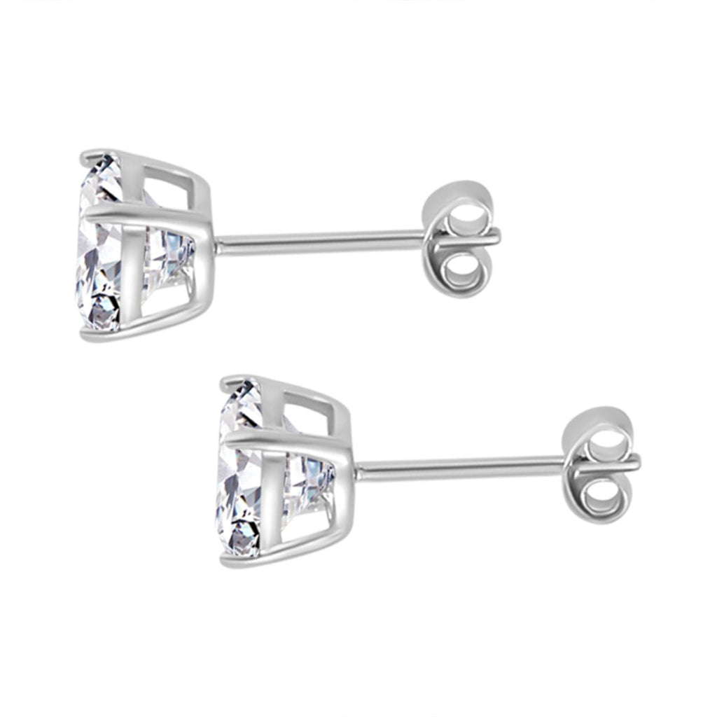 3er Set, Weißer Zirkonia, Rosa Zirkonia Schmuckset 925 Silber rhodiniert ca. 1.00 ct
