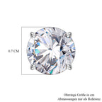 3er Set, Weißer Zirkonia, Rosa Zirkonia Schmuckset 925 Silber rhodiniert ca. 1.00 ct