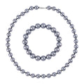 2er Set Teraherz Halskette und Armband im Schmuckset, 925 Silber rhodiniert ca. 423.85 ct