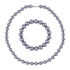 2er Set Teraherz Halskette und Armband im Schmuckset, 925 Silber rhodiniert ca. 423.85 ct