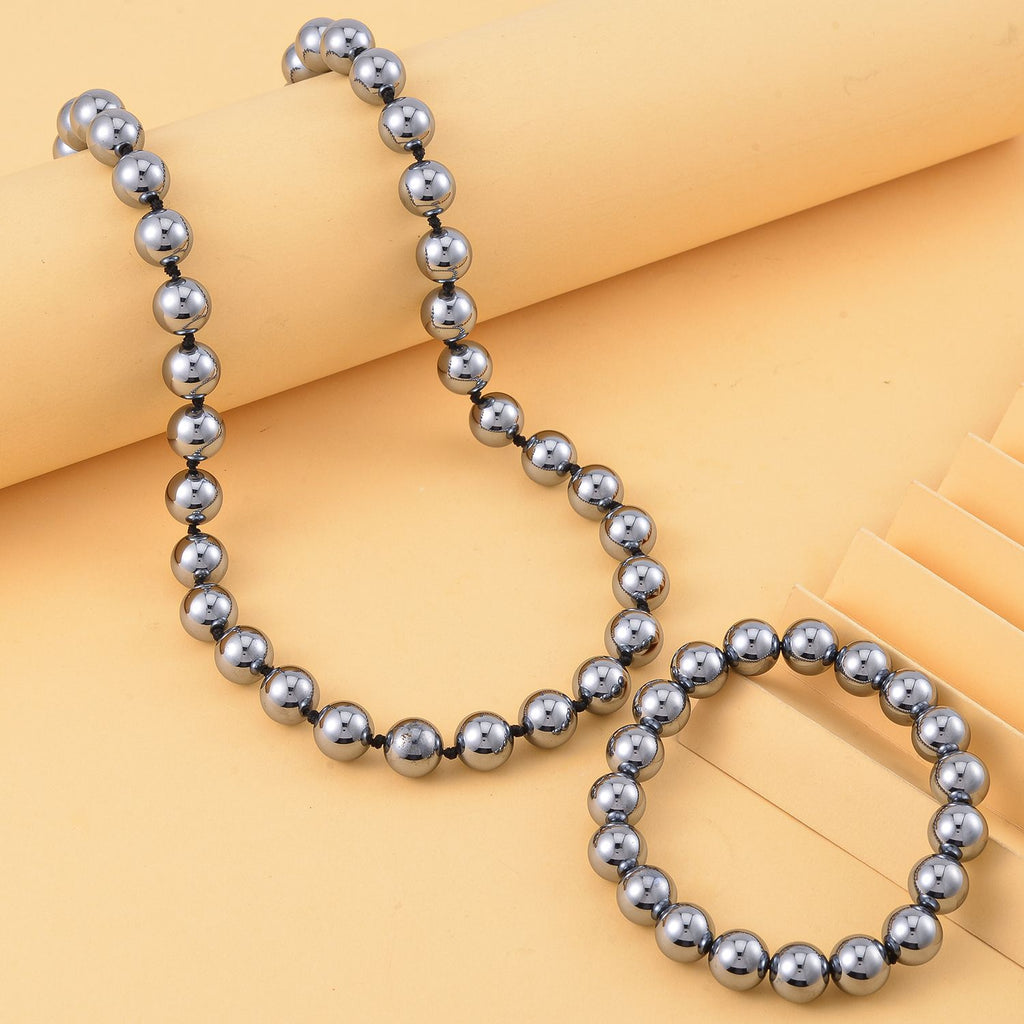 2er Set Teraherz Halskette und Armband im Schmuckset, 925 Silber rhodiniert ca. 423.85 ct