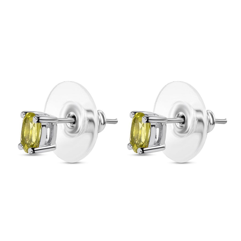 2er Set, natürliche Peridot Ohrringe und Armband, Edelstahl, ca. 3.60 ct