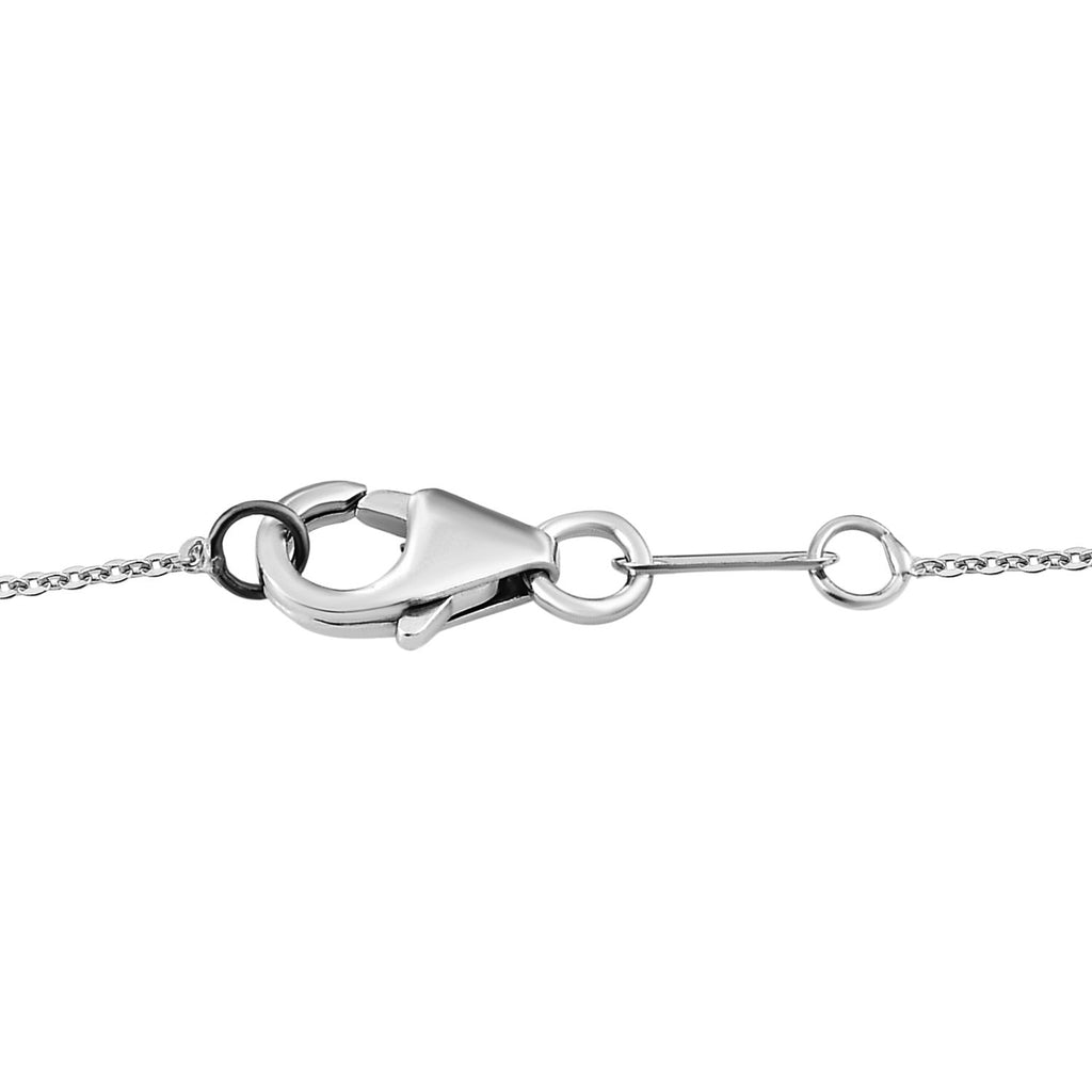 Labradorit und mehrfarbiger Edelstein-Anhänger mit Kette,  925 Silber platiniert ca. 8.05 ct