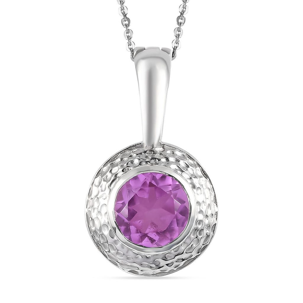 Patroke Triplette Quarz Anhänger mit Kette, 925 Silber platiniert ca. 3.04 ct