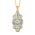 Natürlicher, äthiopischer Welo Opal-Anhänger mit 45cm Kette - 3 ct.