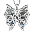 AA Labradorit Schmuckset 925 Silber platiniert ca. 15.36 ct