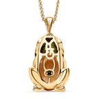 GP Trionfo Kollektion - Citrin, Afrikanischer Rubin (Fissure gefüllt) Anhänger mit Kette, 925 Silber Gelbgold Vermeil ca. 6.42 ct