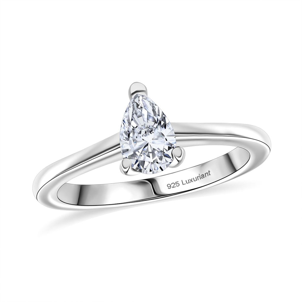 LUXURIANT VS-EF Labor Diamant Ring und SGL zertifizierter SI-GH Labor Diamant Anhänger mit 50cm Kette
