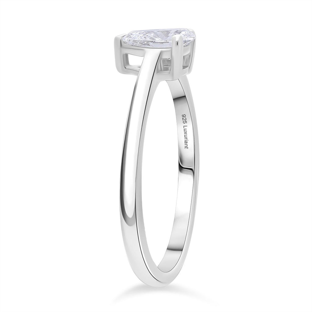 LUXURIANT VS-EF Labor Diamant Ring und SGL zertifizierter SI-GH Labor Diamant Anhänger mit 50cm Kette