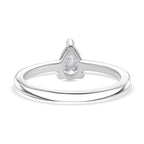 LUXURIANT VS-EF Labor Diamant Ring und SGL zertifizierter SI-GH Labor Diamant Anhänger mit 50cm Kette