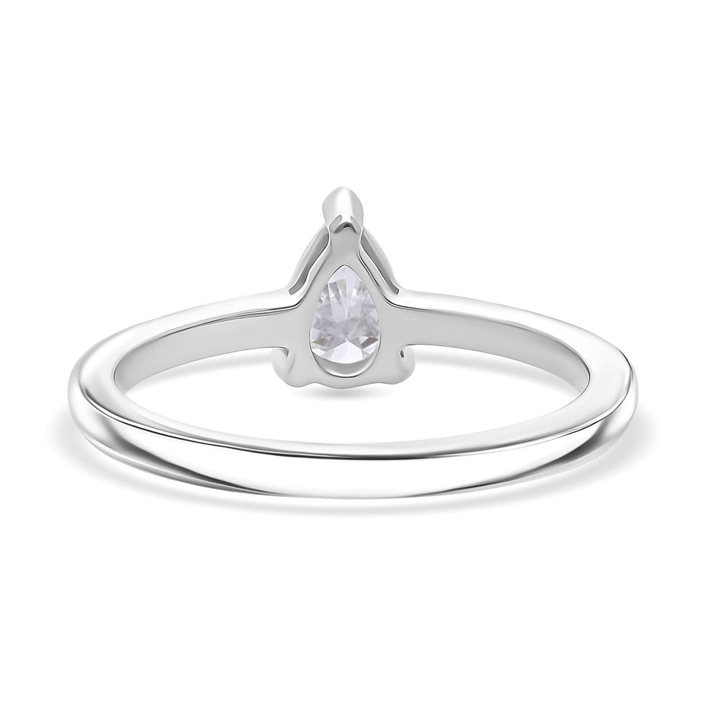 LUXURIANT VS-EF Labor Diamant Ring und SGL zertifizierter SI-GH Labor Diamant Anhänger mit 50cm Kette