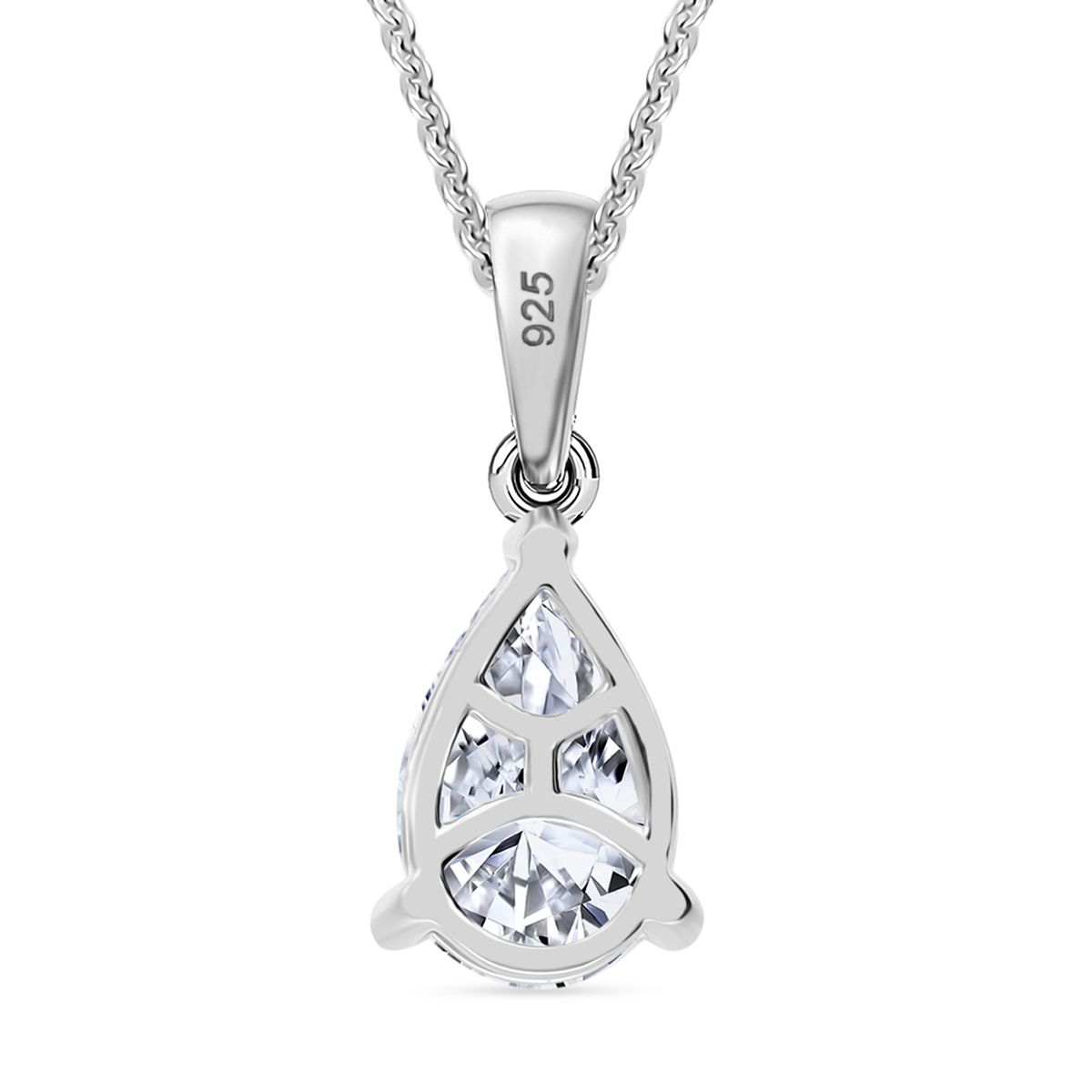 LUXURIANT VS-EF Labor Diamant Ring und SGL zertifizierter SI-GH Labor Diamant Anhänger mit 50cm Kette
