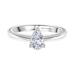 LUXURIANT VS-EF Labor Diamant Ring und SGL zertifizierter SI-GH Labor Diamant Anhänger mit 50cm Kette