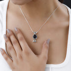 GP Kollektion - Mosambik Granat-Anhänger mit Kette, 925 Silber platiniert ca. 5.63 ct