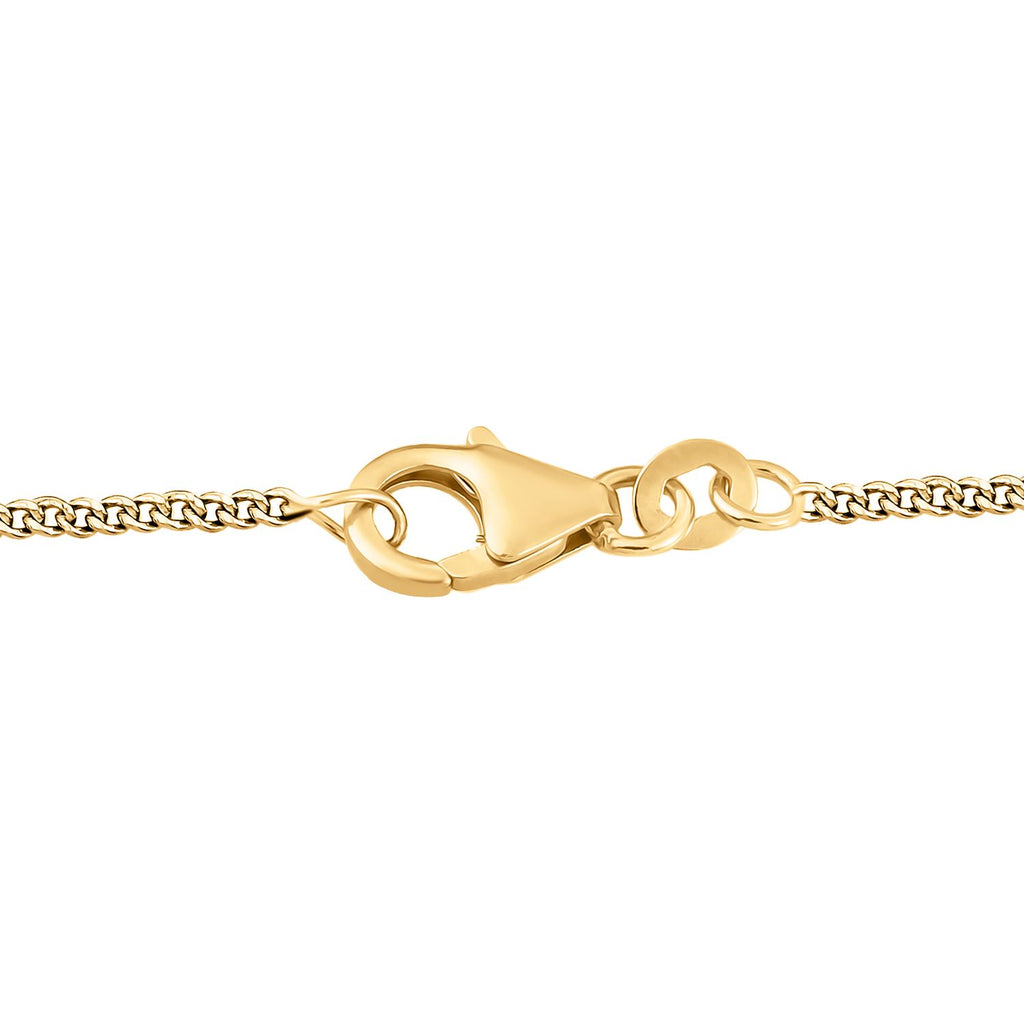 Citrin, weißer Zirkon Anhänger mit Kette, 925 Silber vergoldet ca. 6.76 ct