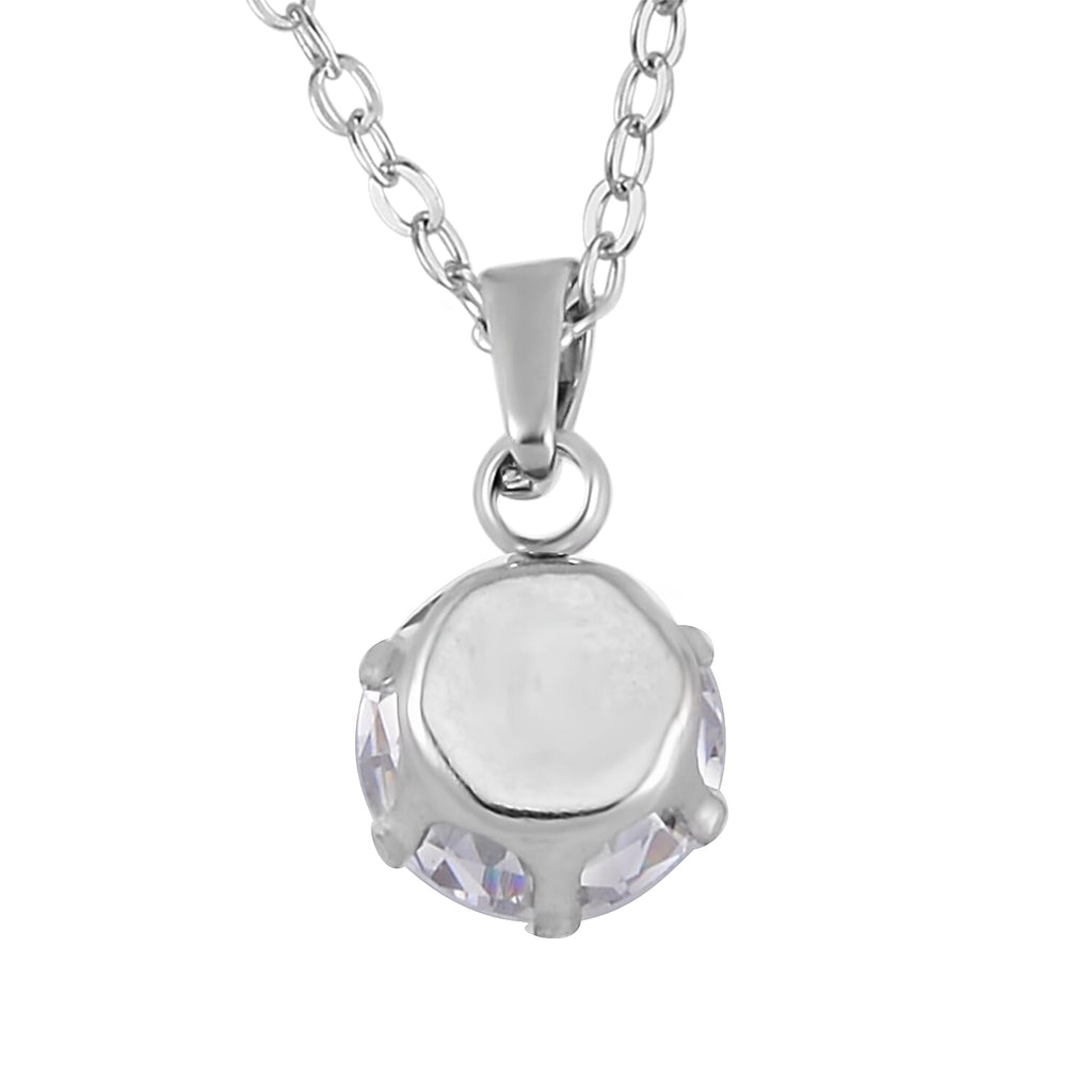 9er Set - 5 Anhänger, 5 Ohrstecker, 1 Edelstahl Kette (7-8 Werktage Lieferzeit) ca. 0.10 ct
