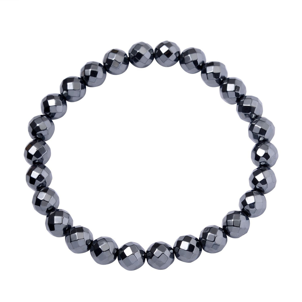 3er Set Hämatit - dehnbare Halskette, Armband, und Ohrringe Schmuckset, 316L Edelstahl, ca. 711.00 ct