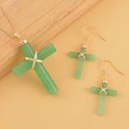 Grüne Jade Schmuckset ca. 45 cm 925 Silber Gold, 925 Silber Vergoldet ca. 52,00 ct.