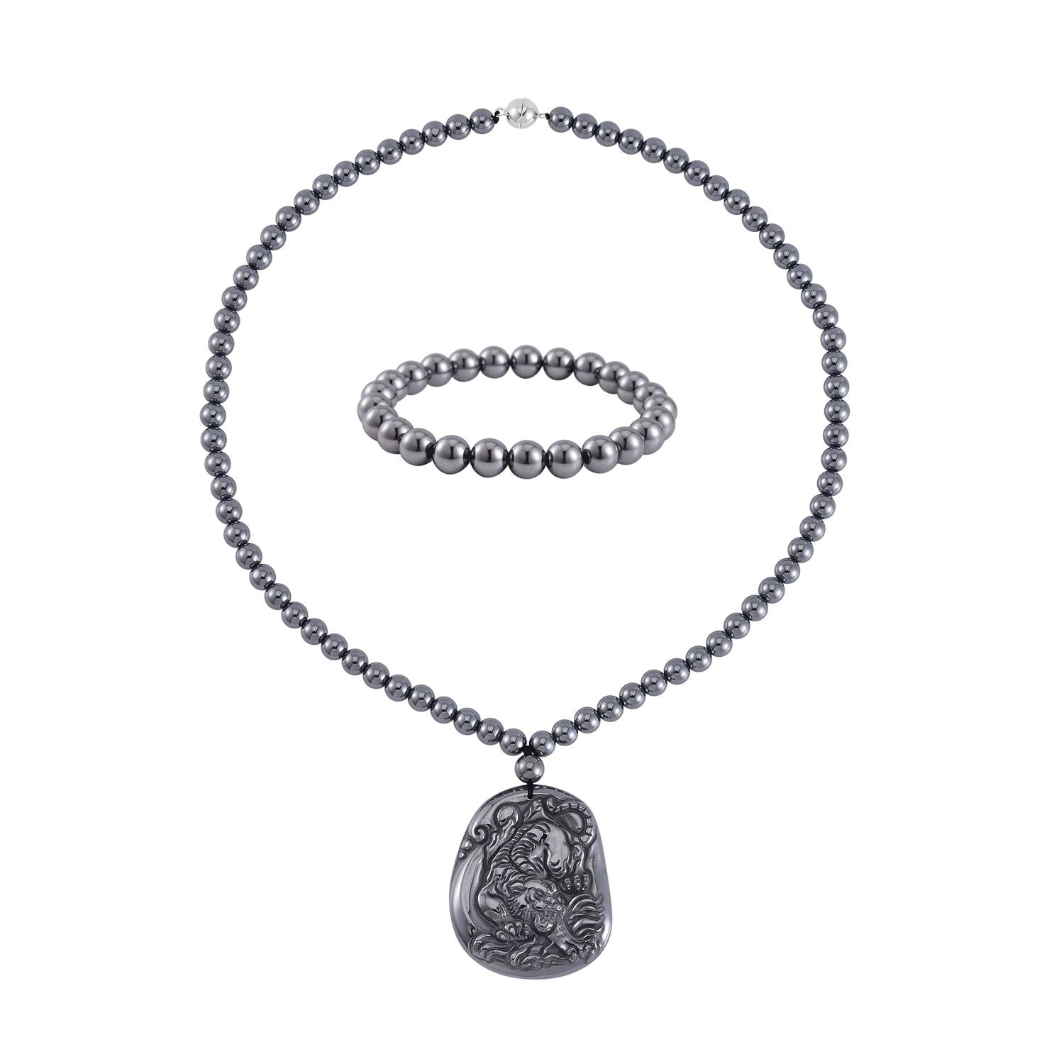 Terahertz Schmuckset 925 Silber rhodiniert ca. 295.70 ct