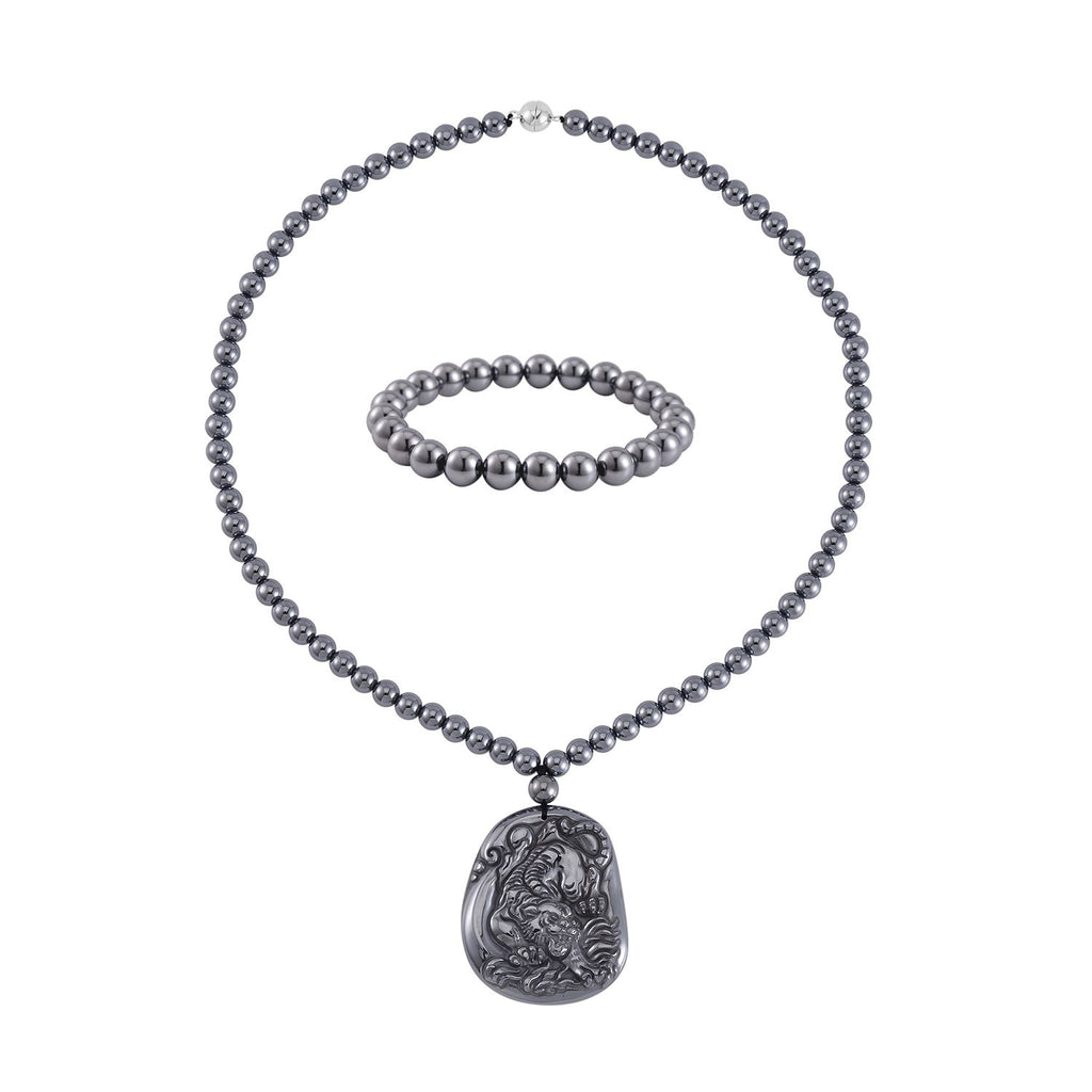 Terahertz Schmuckset 925 Silber rhodiniert ca. 295.70 ct