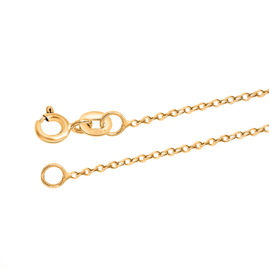 Kreuz-Anhänger mit Kette, 925 Silber vergoldet ca. 2,90g