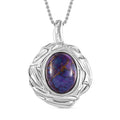 Lila Türkis Schmuckset  Edelstahl ca. 17,18 ct.