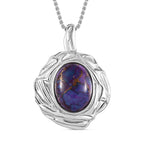 Lila Türkis Schmuckset  Edelstahl ca. 17,18 ct.