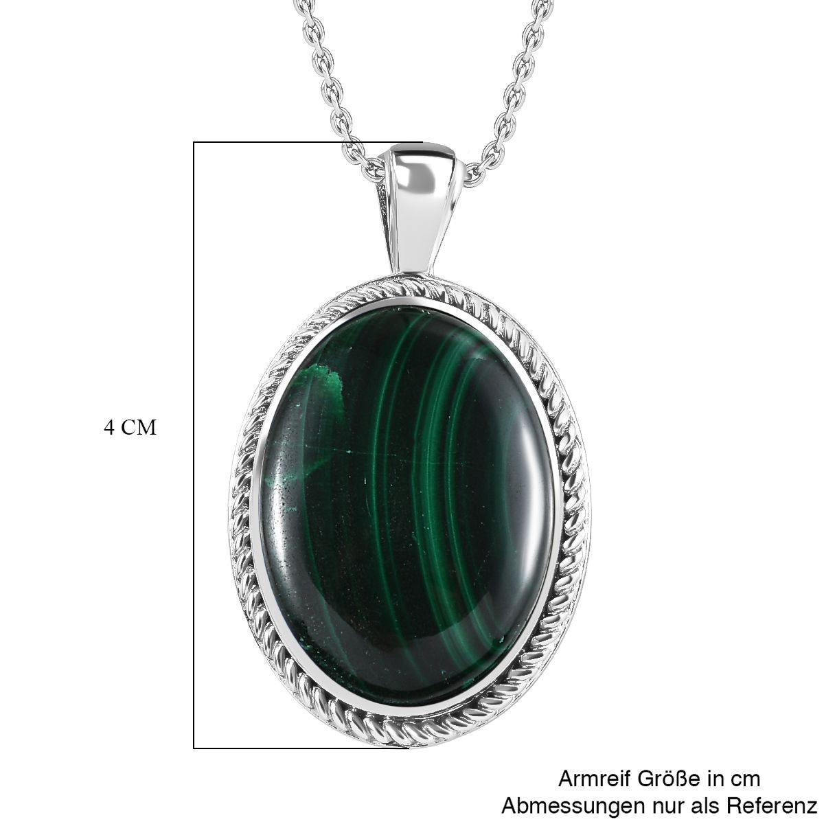Malachit Schmuckset  Edelstahl ca. 32,01 ct.