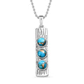 Blaues Türkis Schmuckset  ca. 1,56 ct.