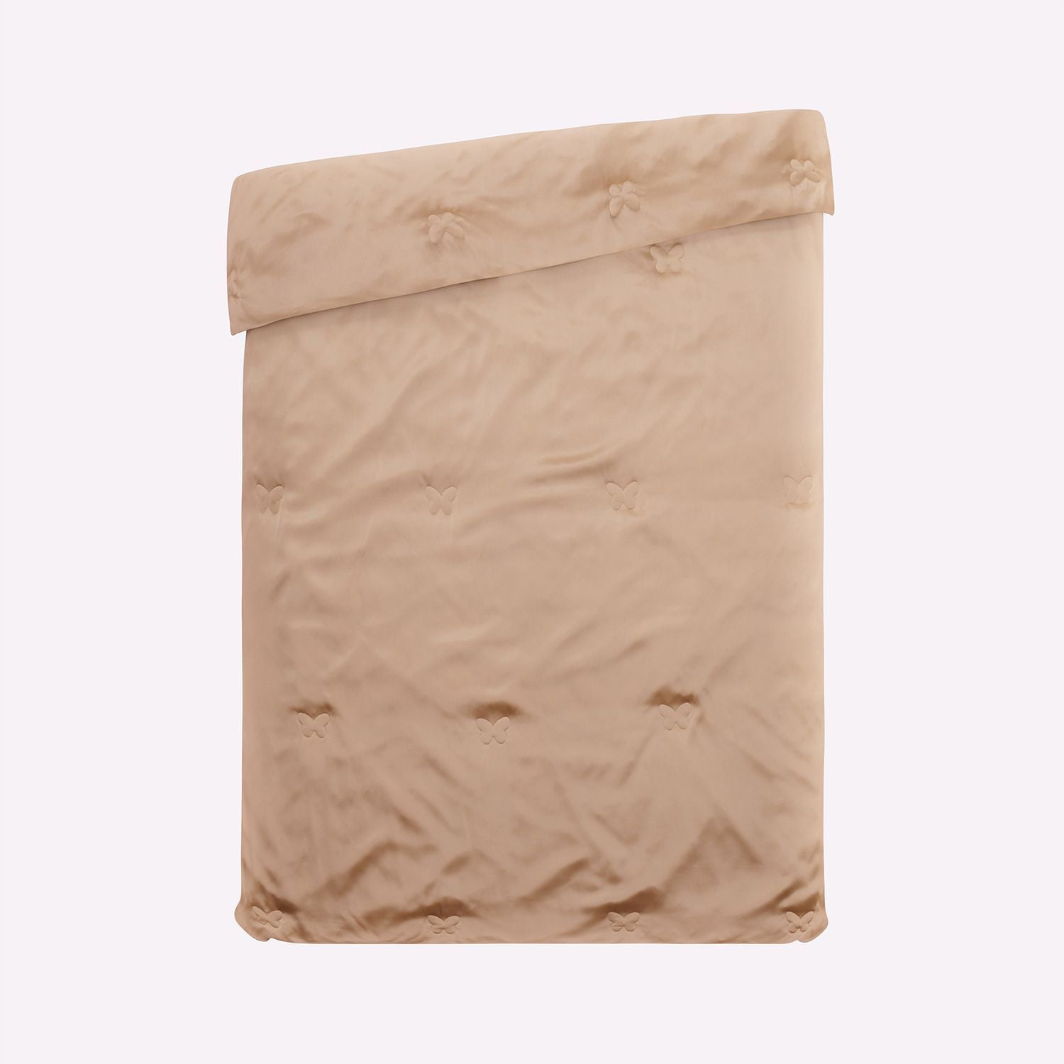 Serenity Night - 100% Maulbeerseide Sommerseidendecke mit Seidenfüllung Daunenkissen und Seidenkissenbezug Beige