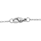 Weiße Muschelkernperle (8-9 mm) Anhänger mit Kette ca. 50 cm, 925 Silber rhodiniert und Edelstahl