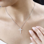 Weißer Diamant P Schmuckset 925 Silber und Edelstahl
