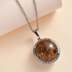 Skript Stein Schmuckset  Edelstahl ca. 20,01 ct.