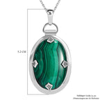 Malachit Schmuckset  Edelstahl ca. 38,64 ct.