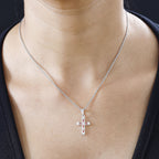 Granat Zirkonia Schmuckset 925 Silber und Edelstahl