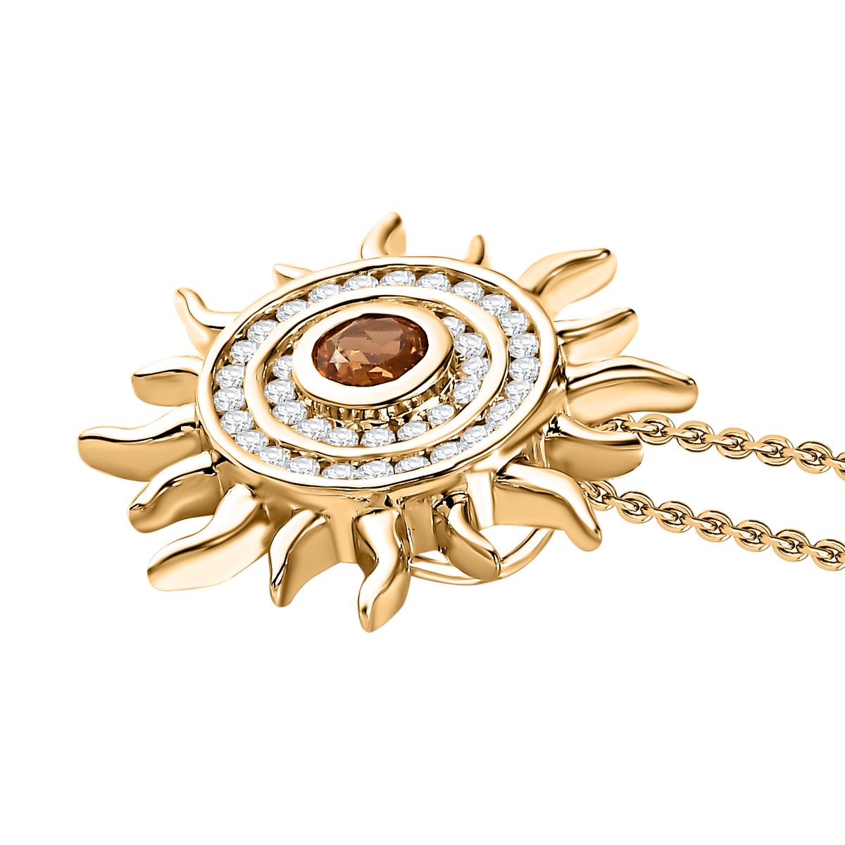 AA Citrin, Kanchanaburi Blauer Saphir Schmuckset 925 Silber Gelbgold Vermeil ca. 1,13 ct.
