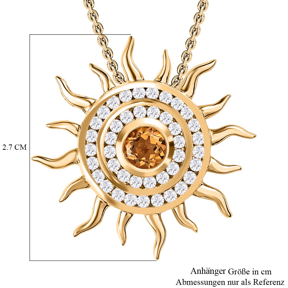 AA Citrin, Kanchanaburi Blauer Saphir Schmuckset 925 Silber Gelbgold Vermeil ca. 1,13 ct.