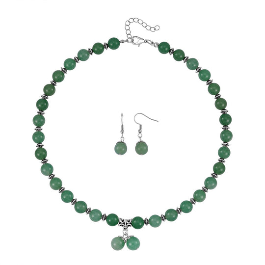 Rosenquarz Schmuckset 925 Silber Antik-silber-Plattierung und Legierung Antik-silber-Plattierung ca. 300.00 ct