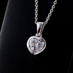 Feinster Zirkonia Schmuckset 925 Silber platiniert ca. 3,23 ct.
