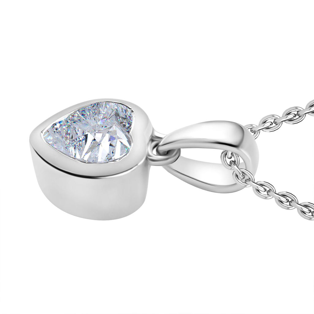 Feinster Zirkonia Schmuckset 925 Silber platiniert ca. 3,23 ct.
